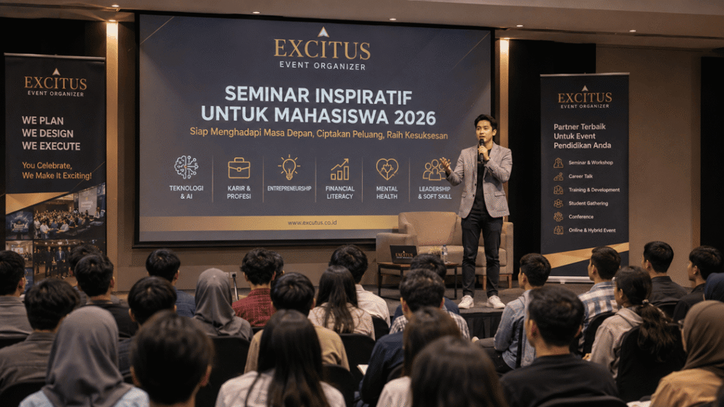 Apa Saja Topik Seminar yang Menarik untuk Mahasiswa Tahun 2026 Excitus Event Organizer Jakarta Tangerang Bekasi Jabodetabek