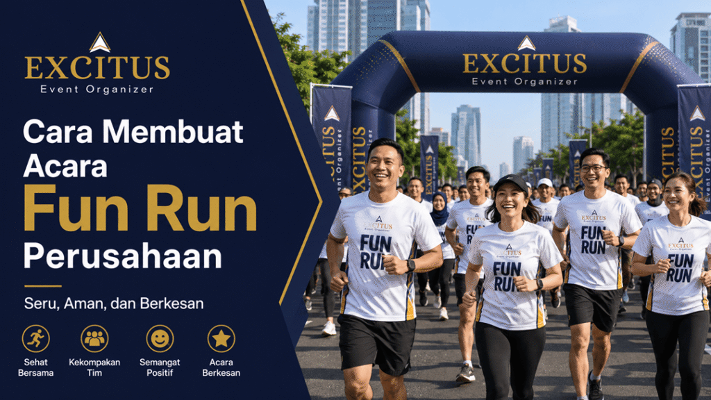 Excitus Event Organizer Jakarta Tangerang Jabodetabek Cara Membuat Acara Fun Run Perusahaan yang Seru, Aman, dan Berkesan